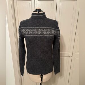 100% wool women's Gray Sweater